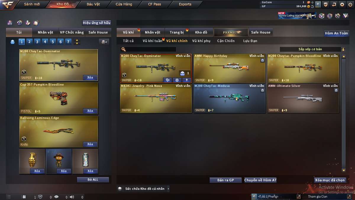 shop acc cf uy tin gia re